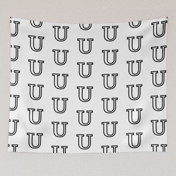 Item preview, White U Initial designed and sold by Ruby Power.