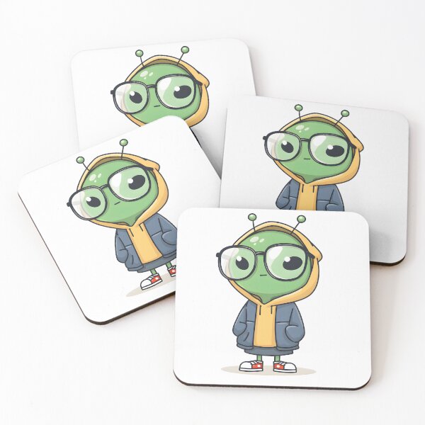 Item preview, Stylish Cartoon Alien in Hoodie designed and sold by DriftGolden.
