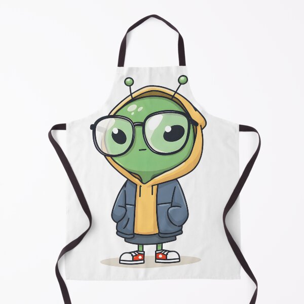Item preview, Stylish Cartoon Alien in Hoodie designed and sold by DriftGolden.