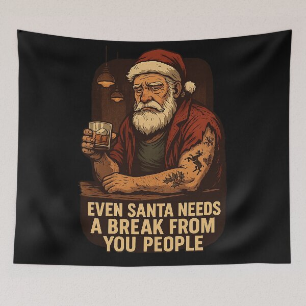 Item preview, Santa's Last Nerve – Holiday Breakdown Edition designed and sold by ArcadiaSilence.