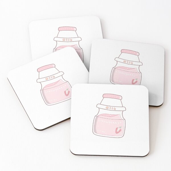 Item preview, Strawberry milk bottle designed and sold by Lonelypeach.