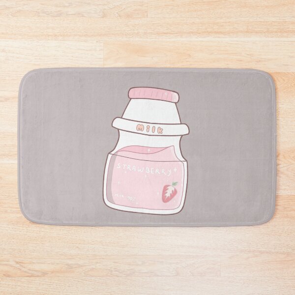 Item preview, Strawberry milk bottle designed and sold by Lonelypeach.
