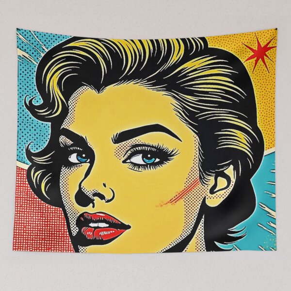 Item preview, Bold Pop Art Woman Defined designed and sold by Health And Fitness Posts e-Store.