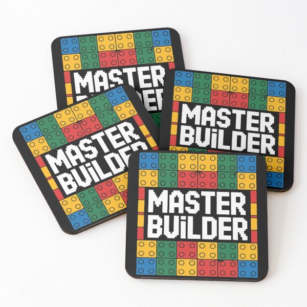 Item preview, Master Builder – Retro Lego Bricks Inspired Design designed and sold by BestDetailer.