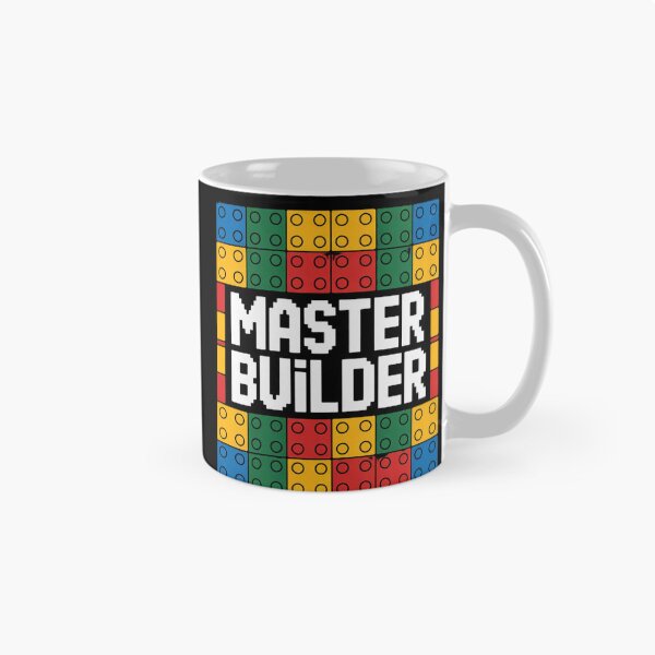 Aperçu de l'œuvre Maître constructeur – Design inspiré des briques Lego rétro créée et vendue par BestDetailer.