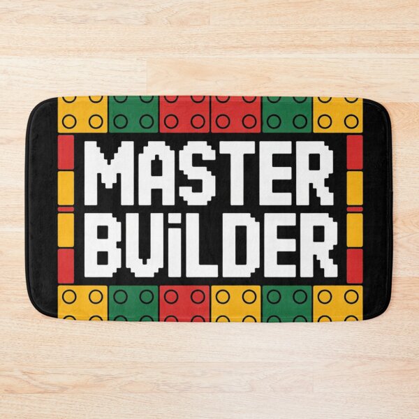 Item preview, Master Builder – Retro Lego Bricks Inspired Design designed and sold by BestDetailer.