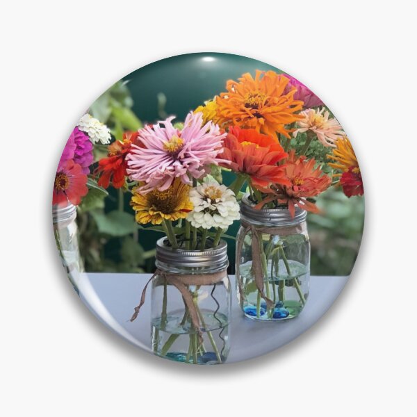 Item preview, Pretty zinnias all in a row. designed and sold by Zinnigarcreates.