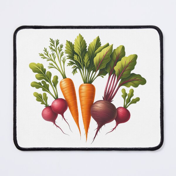 Item preview, Colorful Root Vegetables Carrot Beet Illustration designed and sold by ArtfulWeave.