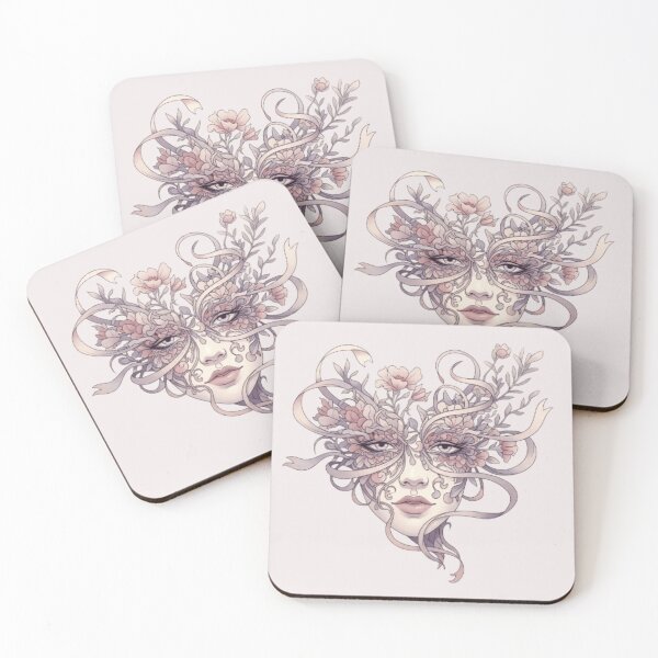 Item preview, Ethereal Floral Bloom Mask | Delicate Fantasy Art designed and sold by Designers-show.