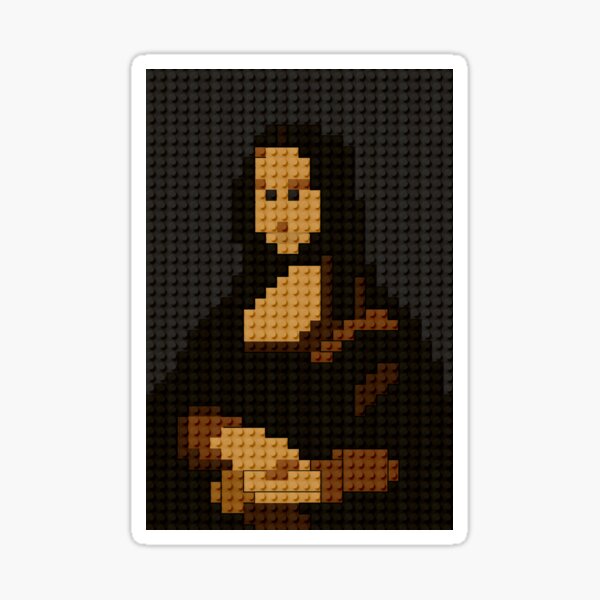 Item preview, Mona Lisa Block Art　 designed and sold by YellowMagicJP.