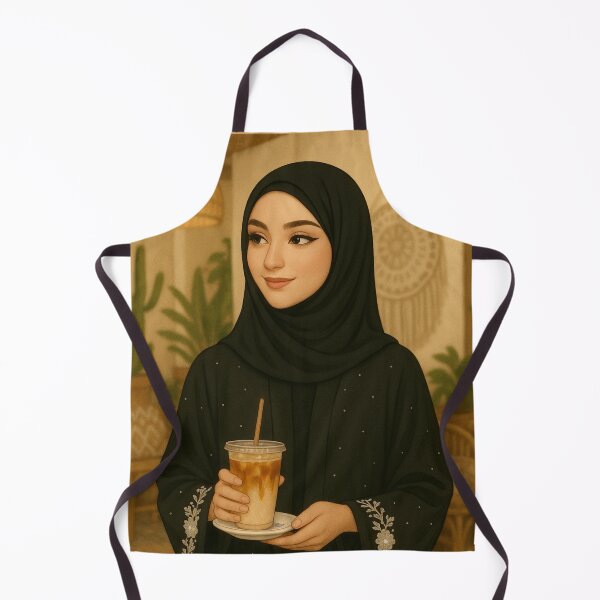 Item preview, Just Me and My Salted Caramel Iced Latte | Hijabi Girl Art designed and sold by Together-in-calm.