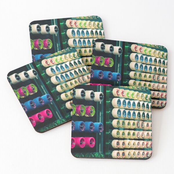 Item preview, Colorful Skateboard Wheels Array Amsterdam Shop Display designed and sold by ksevis.