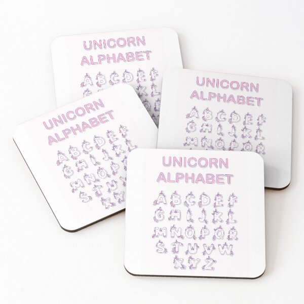 Item preview, Minimal Unicorn Alphabet Poster – A to Z Wall Art for Nursery or Playroom designed and sold by FilizDesigner.