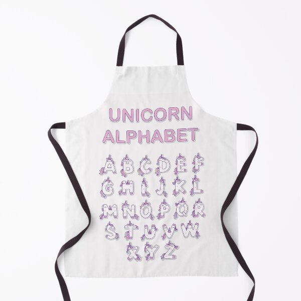 Aperçu de l'œuvre Affiche minimaliste de l'alphabet licorne – Décoration murale de A à Z pour chambre d'enfant ou salle de jeux créée et vendue par FilizDesigner.