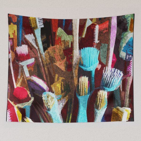 Item preview, Abstract toothbrushes designed and sold by kinpirks.