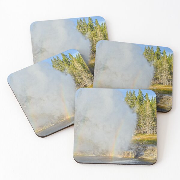 Item preview, Double Rainbow at Riverside Geyser, Yellowstone National Park designed and sold by Catherine Sherman.