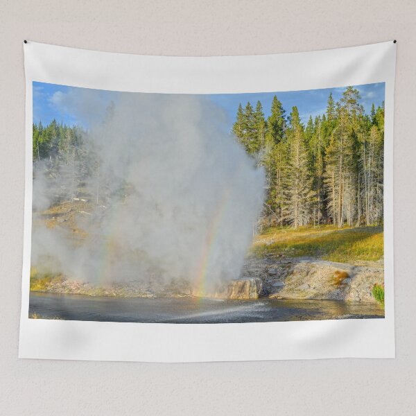 Item preview, Double Rainbow at Riverside Geyser, Yellowstone National Park designed and sold by Catherine Sherman.