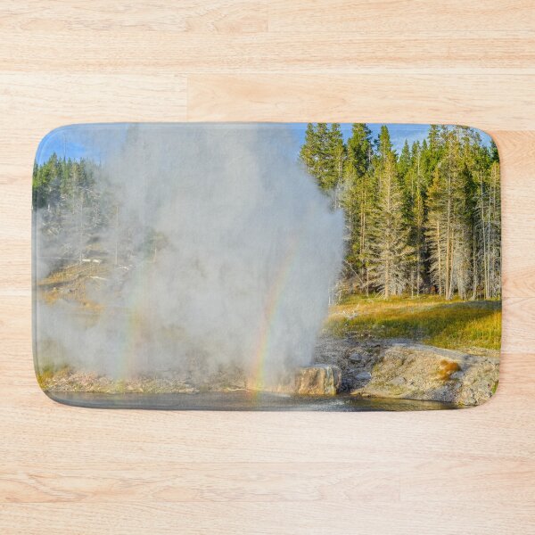 Item preview, Double Rainbow at Riverside Geyser, Yellowstone National Park designed and sold by Catherine Sherman.