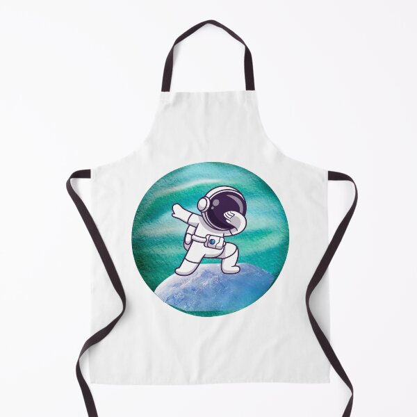 Item preview, Dab to the Moon – Cute Astronaut Dabbing on Blue Rock Sticker designed and sold by Miss Dewberry.