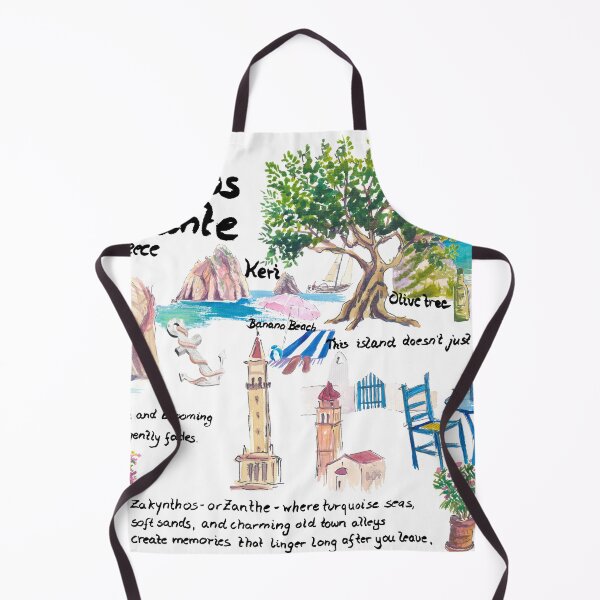 Item preview, Zante Ionian Islands Travel Sketches and Memories Art designed and sold by artshop77.