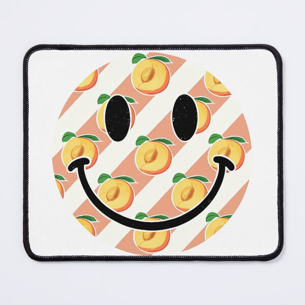 Item preview, Peach Pattern Smiley Face Design designed and sold by ArtfulWeave.