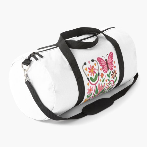 Item preview, Floral Butterfly and Stethoscope Garden Design designed and sold by ArtfulWeave.