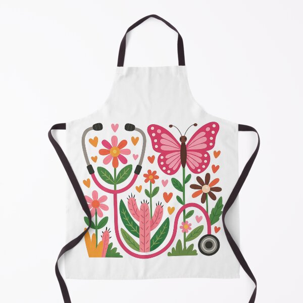 Item preview, Floral Butterfly and Stethoscope Garden Design designed and sold by ArtfulWeave.