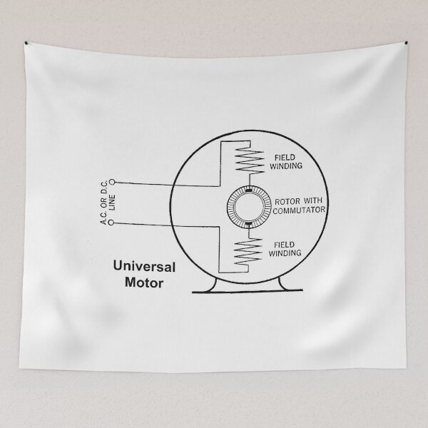 Item preview, Universal Electric Motor Diagram Merchandise designed and sold by Mr. Electrician.
