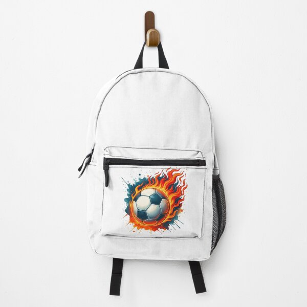 Item preview, Fiery Soccer Ball in Motion with Paint Splashes designed and sold by ArtfulWeave.