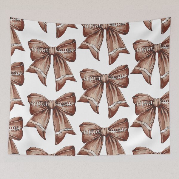 Item preview, Retro Football Bow, Fall Coquette Bow, Fall Football, Football Sport, Football Mom, Game Day designed and sold by DesignDenDo ⭐⭐⭐⭐⭐.