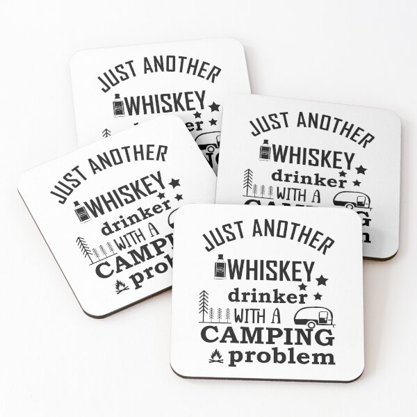 Item preview, Funny camping sayings with whiskey camper quotes humor designed and sold by Alexaltay.