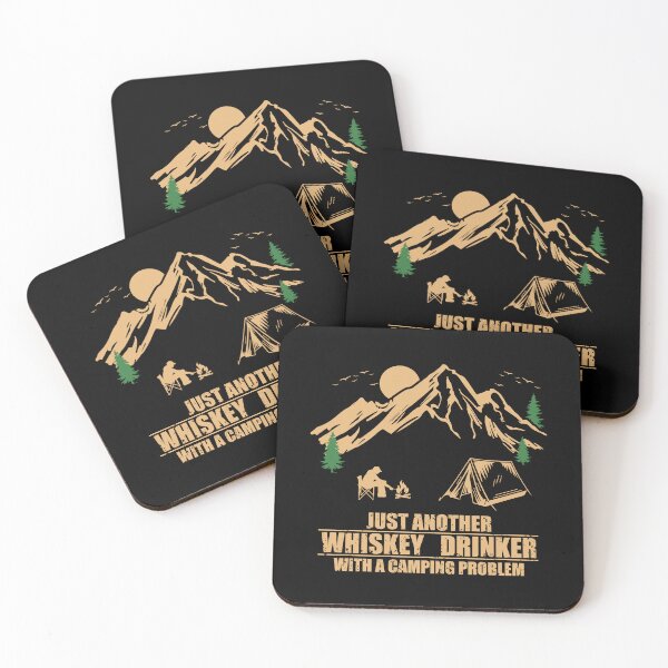 Item preview, Funny camping sayings with whiskey camper quote designed and sold by Alexaltay.