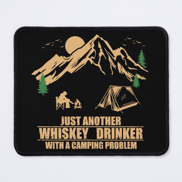 Item preview, Funny camping sayings with whiskey camper quote designed and sold by Alexaltay.