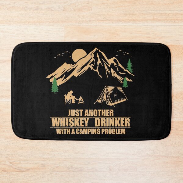 Item preview, Funny camping sayings with whiskey camper quote designed and sold by Alexaltay.