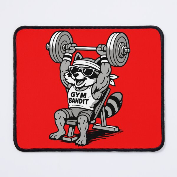 Item preview, Gym Bandit Raccoon Weightlifting – Funny Buff Raccoon Fitness Design designed and sold by donwillisjrart.