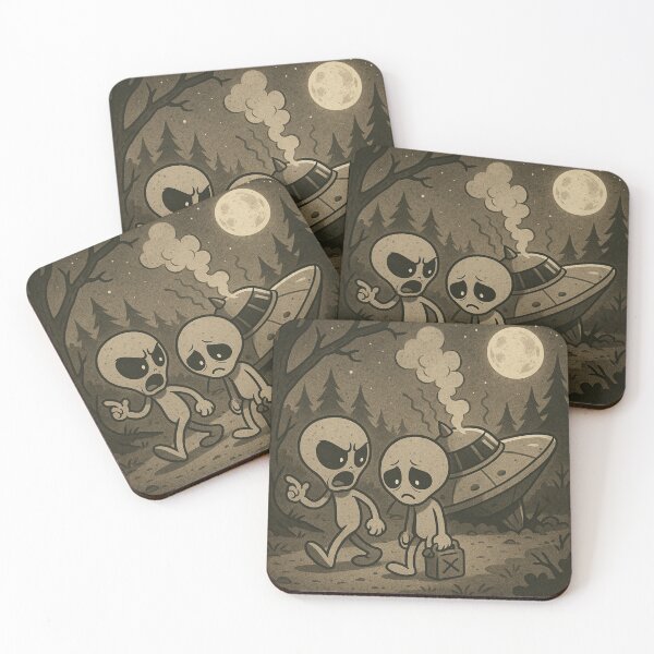 Item preview, UFO Crash Landing – Area 51 Rejects designed and sold by Strange Comforts.