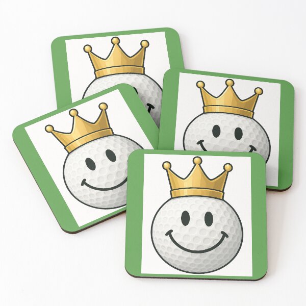 Item preview, Smiley Face Golfball King/Queen designed and sold by BackgroundND.