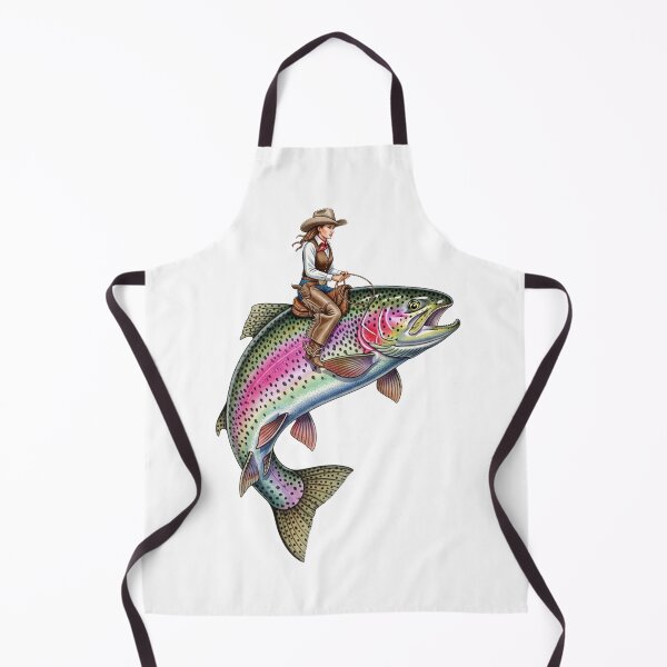 Item preview, Rainbow trout cowgirl designed and sold by 4rtistcDrift.