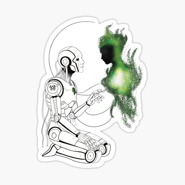 Item preview, Your Robot Companion (Green) designed and sold by CobaltCanvas.