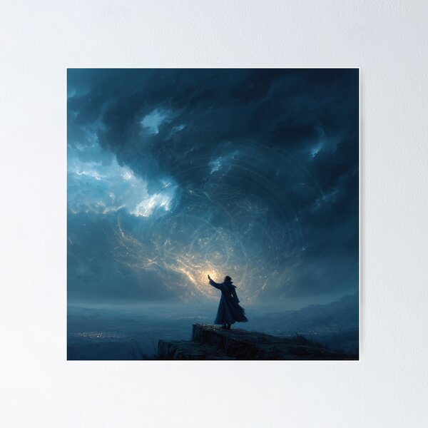Item preview, Archmage Casting a Cosmic Spell designed and sold by Rtymer.