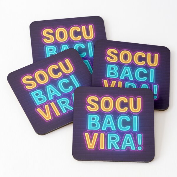 Item preview, Socu Baci Vira! Neon Summer Vibe Quote designed and sold by LBDesignR.