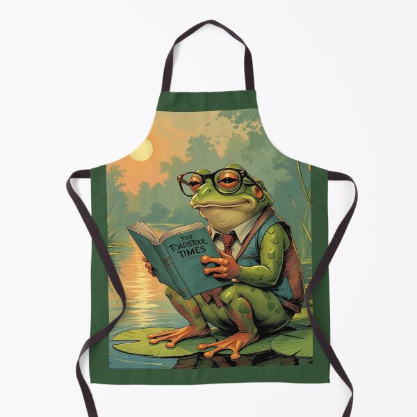 Item preview, Reading Frog T – Cottagecore Frog with Glasses, Whimsical Book Lover Lo-Fi designed and sold by Estelle Printworks.