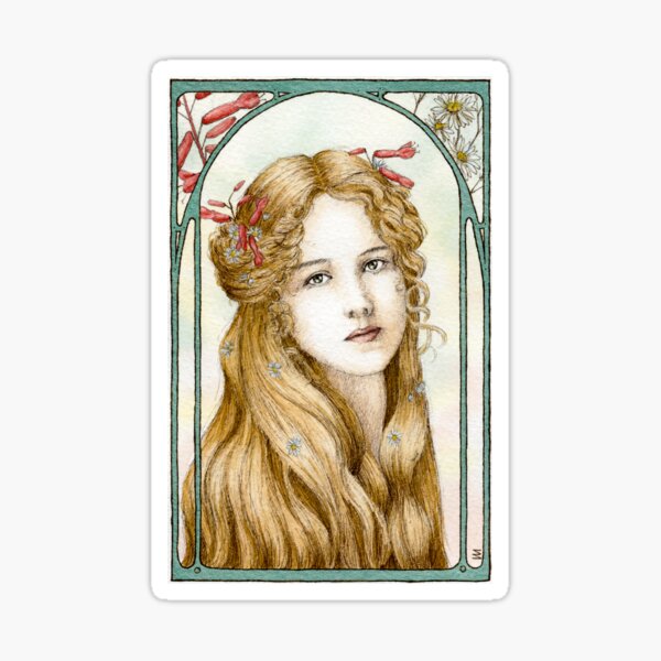 Item preview, Castaño de Indias Rojo y Asters Blancos designed and sold by Groovy Gilded Age.