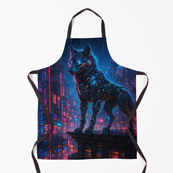 Item preview, Cypher Wolf – Neon Guardian of the Futuristic City designed and sold by Cypher-Shop.