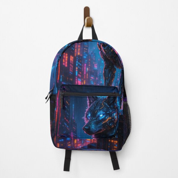 Item preview, Cypher Wolf – Neon Guardian of the Futuristic City designed and sold by Cypher-Shop.