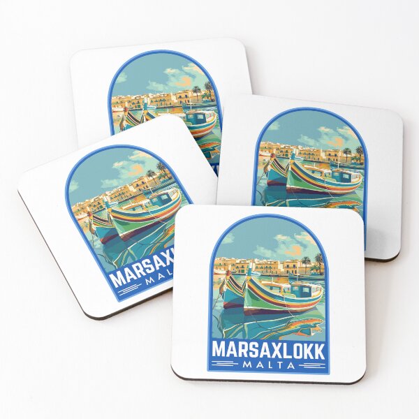Item preview, Marsaxlokk in Malta Vintage Travel Art Emblem designed and sold by MaateoDesign.