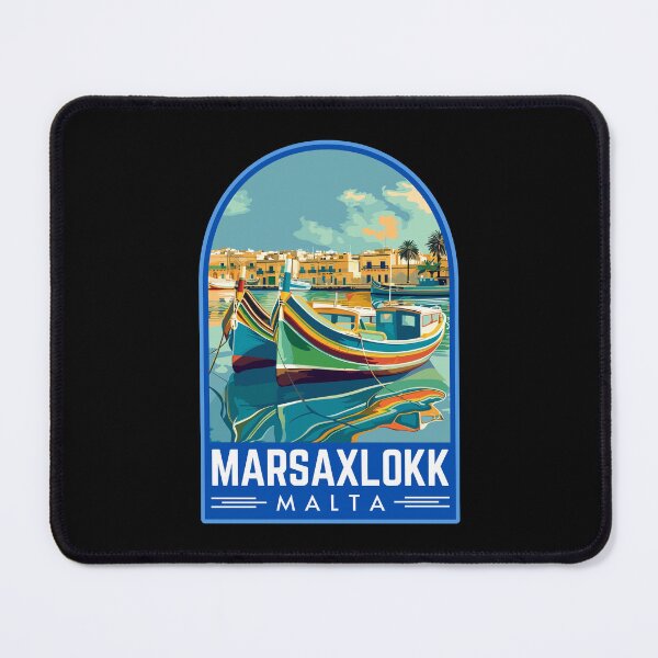 Item preview, Marsaxlokk in Malta Vintage Travel Art Emblem designed and sold by MaateoDesign.