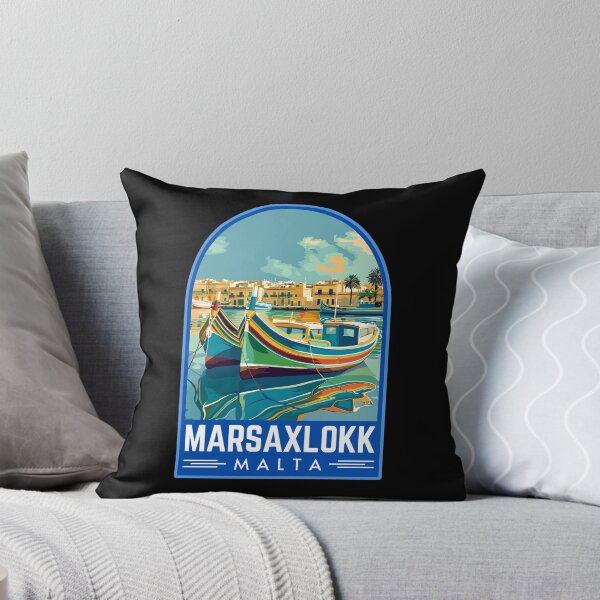 Item preview, Marsaxlokk in Malta Vintage Travel Art Emblem designed and sold by MaateoDesign.