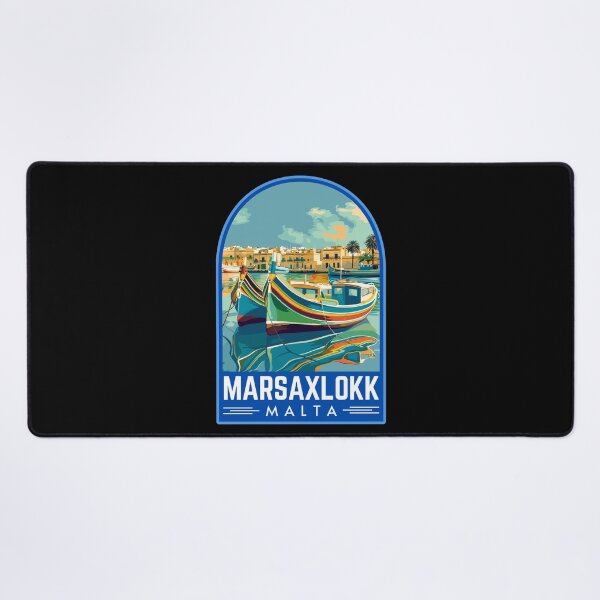 Item preview, Marsaxlokk in Malta Vintage Travel Art Emblem designed and sold by MaateoDesign.