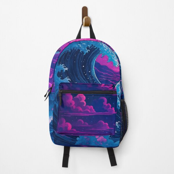 Item preview, Japanese Pagoda with Waterfall and Moon designed and sold by hustlart.